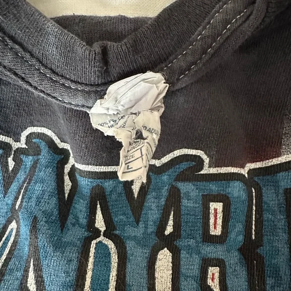 Vintage Style Lynyrd Skynyrd Free Bird Tie Dye Bald Eagle Classic Rock Tee - Picture 3 of 3